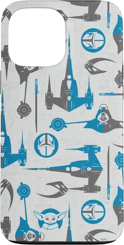 Vista 23 de Funda para iPhone 16 Star Wars The Mandalorian & Grogu Signets y Starships