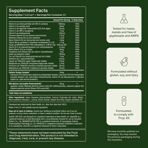 Vista 8 de Seed Multivitamínico diario DM-02 - para mujeres y hombres - Recarga de 30