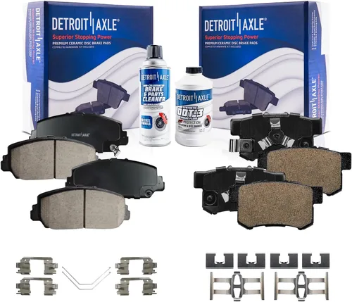 Vista 119 de Detroit Axle - Pastillas de freno traseras para Toyota Prius 2012-2015 Prius Plug-In 2017-2018 Corolla iM 2016 Sion iM 2011-2017 Lexus CT200h