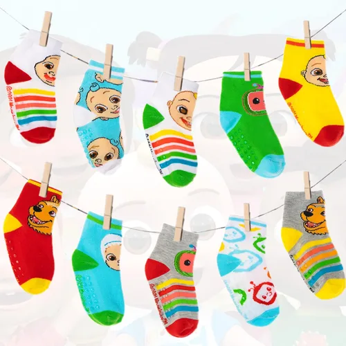 Vista 4 de Accessory Supply Cocomelon Socks 10 Pack Baby Socks and Toddler Socks 2T-5T Cocomelon socks for Toddler Boys