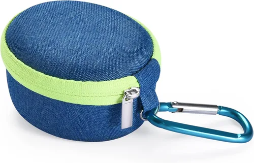 Vista 5 de Estuche de transporte Bolsa de almacenamiento Proteger Funda compatible con Tamagotchi Pix Virtual Pet Game Machine (azul)