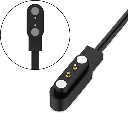 Vista 7 de Para reloj inteligente militar cargador K27 K28 K55 C20 C16 Smartwatch Cable de carga (negro y negro)