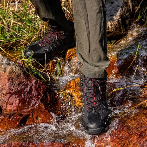Vista 7 de SHULOOK Hiking Boots Men Waterproof Mid Boots Non-Slip LightWeight Comfortable