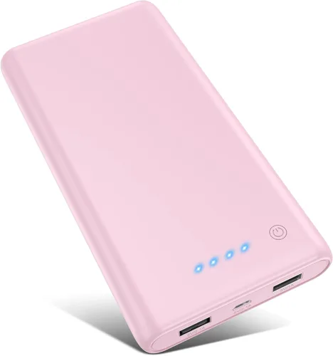 Vista 10 de Cargador portátil de 25800 mAh, cargador de teléfono portátil de carga rápida de 5 V/3 A, 3 puertos USB, batería externa, paquete de batería