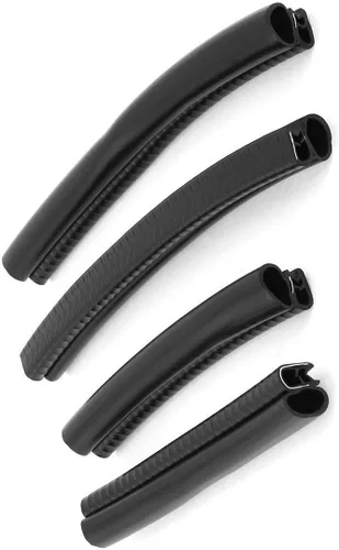 Vista 2 de XMHF Sellado de goma para coche, tira sellada, protector de búfer negro, 4 piezas