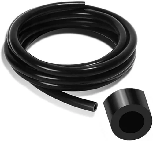 Vista 14 de Manguera de tubo de vacío de silicona de 1/8, línea de 10 pies, presión máxima de 130 PSI, negra (diámetro interior de 3 mm)