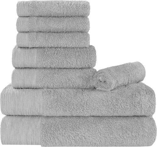 Vista 31 de Superior Rayon - Juego de toallas de 12 piezas de mezcla de bambú, de secado rápido, artículos esenciales para el baño, ducha, spa, toallas