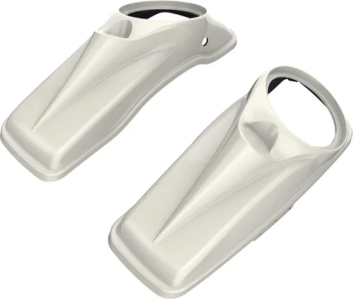 Vista 20 de Tapas para bocinas de motocicleta aptas para 2014+ Harley Touring Hard Saddle Bags - Whisky ámbar, 8 pulgadas Amber Whiskey