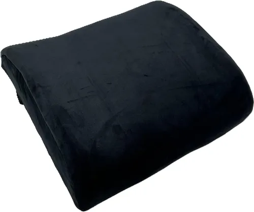 Vista 2 de Bookishbunny Cojín lumbar de espuma viscoelástica premium (negro)