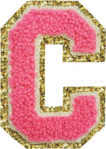 Vista 60 de 3Pcs Letter Patches Varsity Glitters Chenille,SPRT Iron on Blue Letter Patch,Alphabet Cloth Patch for Team Costume Decoration 3.1in Height S