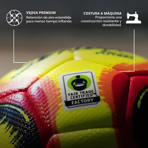 Vista 3 de Senda Belem Balón de Futsal para Entrenamiento Amarillo/Rojo/Naranja/Negro