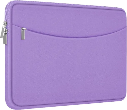 Vista 17 de Funda para laptop de 14 pulgadas, maletín protector a prueba de golpes con bolsillo para accesorios, bolsa portátil para computadora para MacBook