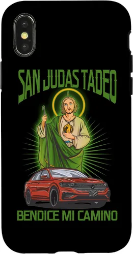Vista 5 de Funda para iPhone 16 San Judas Tadeo Bendice Mi Camino