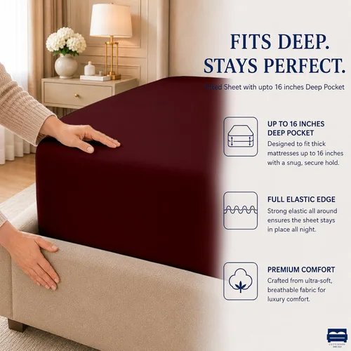 Vista 7 de Sábanas individuales para cama de dormitorio, 400 hilos, sábanas 100% algodón, especialmente diseñadas para camas de dormitorio, bolsillo profundo