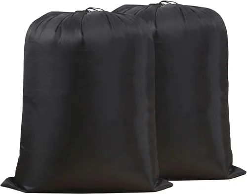 Vista 7 de Bolsa de almacenamiento multiusos extragrande para lavandería (negro, 19 x 27 pulgadas) Ligero, polvo y humedad. Ideal para mantas, ropa