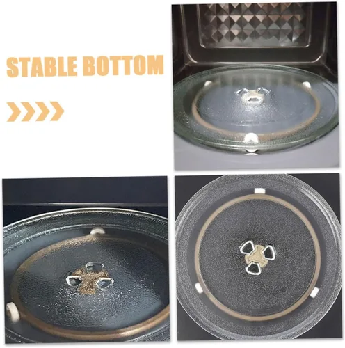 Vista 9 de 2pcs Soporte de placa giratoria de microondas Material accesorio de rodillo de placa de vidrio para hornos de microondas y reemplazo conveniente