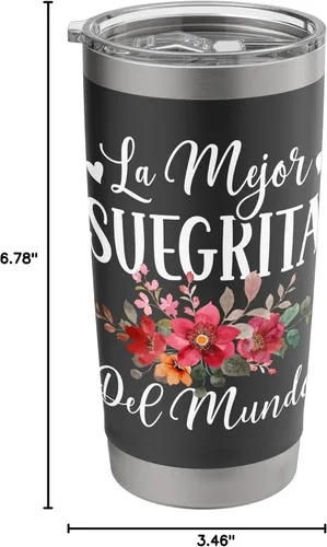 Vista 8 de La Mejor Suegrita Del Mundo - Vaso aislado de acero inoxidable para suegra española