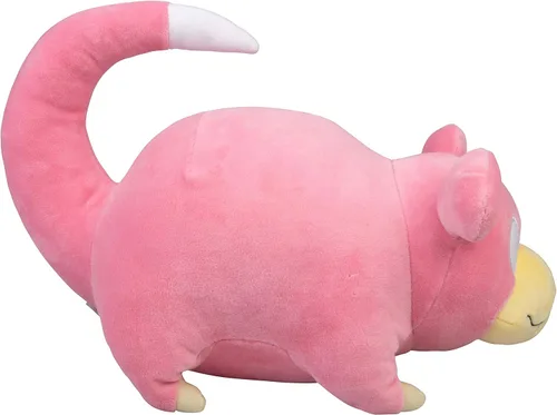 Vista 4 de Pokémon - Juguete de peluche de Slowpoke grande de 12 pulgadas - Con licencia oficial - Auténtico juguete de animal de peluche suave