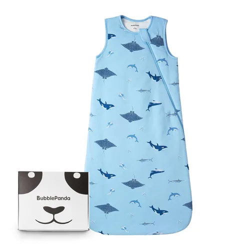 Vista 13 de BubblePanda Saco de Dormir de Rayón Hecho de Bambú 12-18 Meses 0.5 Tog Suave Ligero Saco de Dormir para Niños Pequeños 1t para Bebés Cremallera de 2
