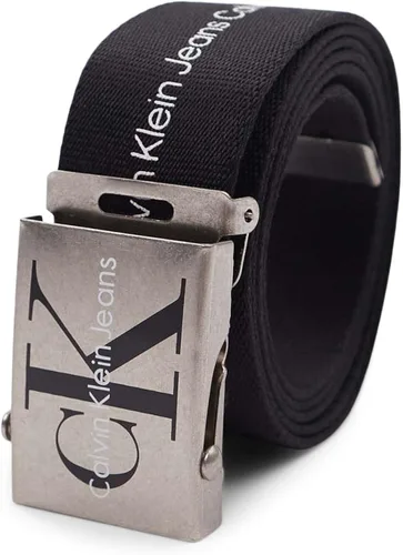 Vista 2 de Calvin Klein de los hombres ajustable Firma algodón belt-white