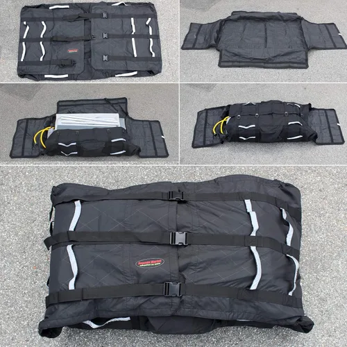 Vista 3 de Seamax Bolsa de almacenamiento y transporte plegable para barco inflable (casco), con tela Sunlitec, asas reflectantes