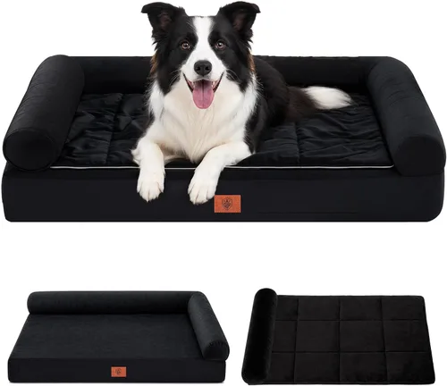 Vista 34 de GTPLAYER Dog Bed, Egg-Crate Foam Pressure Relief with Waterproof Washable Pet Bed 23.6" with 2-in-1 Cooling/Warming Pad, Non-Slip Bottom, Detachable
