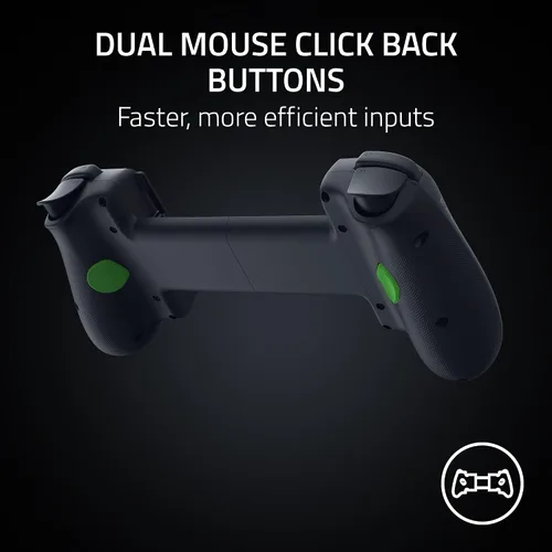 Vista 3 de Razer Kishi V3 Gaming Controller for iPhone 15, 16, 17 Series & Android: Full Sized TMR Thumbsticks - Dual Back Buttons - Fits Most Phone Cases - PC