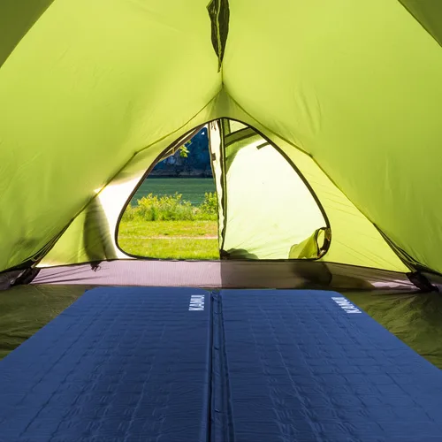 Vista 10 de KAMUI Almohadilla de dormir autoinflable: almohadilla de campamento de 2 pulgadas de grosor conectable con múltiples alfombrillas de campamento