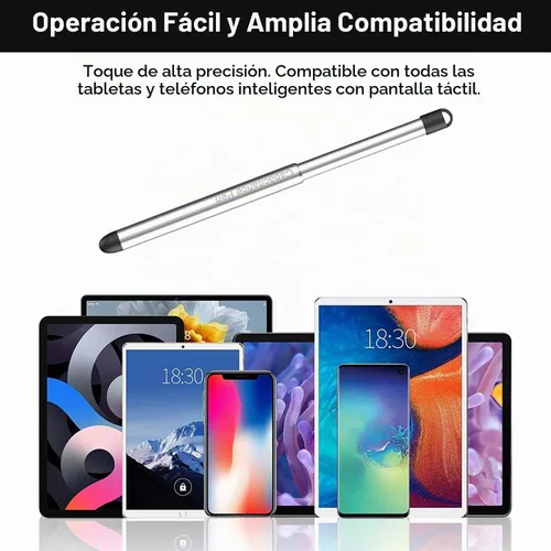 Vista 6 de Lápices capacitivos con ranura para lápices para pantallas táctiles, lápiz capacitivo universal de alta precisión para iPad, iPhone, tabletas