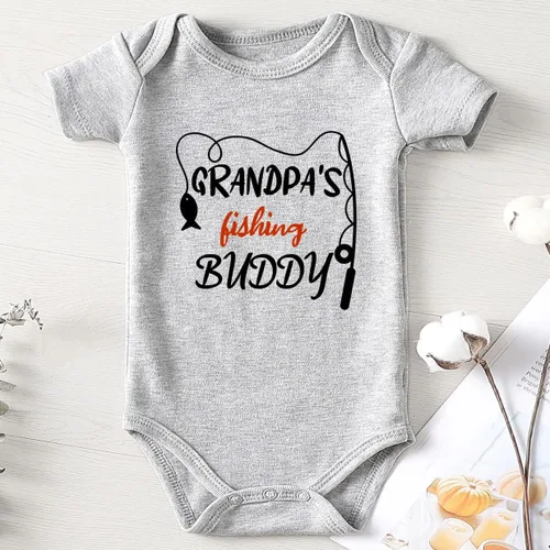Vista 2 de shlrzy Handsome Just Like Dad - Ropa de bebé recién nacido, unisex, divertida, para niñas