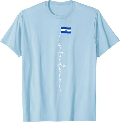 Vista 77 de Camiseta con la bandera salvadoreña de El Salvador
