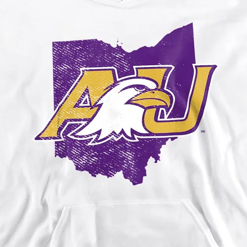 Vista 11 de Ashland University - Sudadera con capucha oficial de State Shape para niños y niñas