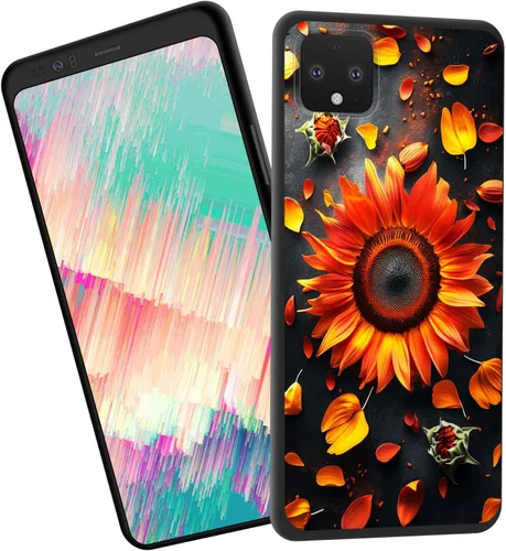 Vista 71 de for Google Pixel 4 XL Case,Slim Shockproof TPU Soft Rubber Silicone Cover Phone Case for Google Pixel 4 XL,Blue Skull Headphone