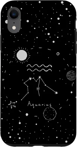 Vista 25 de Aquarius Astrology Celestial Zodiac Sign Aesthetic Case for iPhone 17