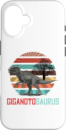 Vista 31 de Funda para iPhone 11 Pro Max Giganotosaurus Retro T rex dinosaurio prehistórico para el Día del Padre