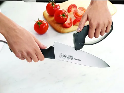 Vista 2 de Victorinox Afilador de cuchillos manual con placas de carburo y protector Gris
