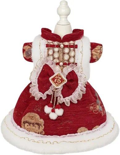 Vista 22 de Moda Vestido de Princesa de Encaje para Perro Cachorro Dulce para Perro EXTRAL Pequeño y Pequeño A-Negro XX-Pequeño