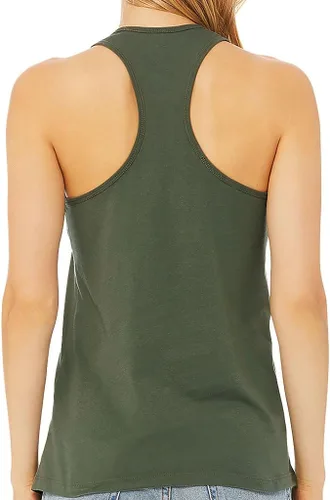Vista 3 de Camiseta sin mangas de espalda cruzada para mujer, diseño fresco