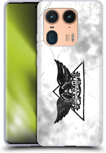 Vista 14 de Head Case Designs Officially Licensed Aerosmith 1987 Permanent Vacation Black and White Gel Case [Military Grade Protection] Compatible with Moto E7
