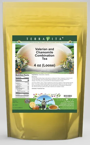 Vista 2 de Té combinado de valeriana y manzanilla (suelto) (4 oz, ZIN: 513475)