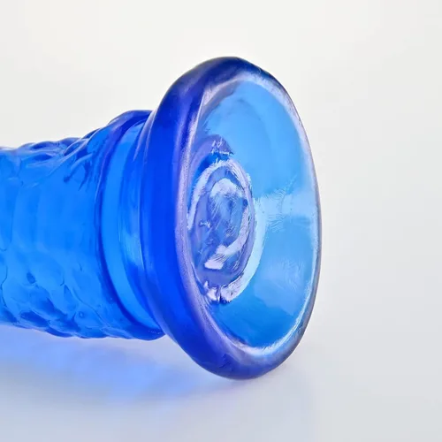 Vista 6 de Consolador realista de gelatina, consolador de punto G con fuerte ventosa para juego sin manos, pene flexible realista, juguete de masturbación