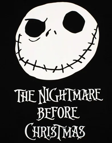 Vista 5 de Pijama de Nightmare Before Christmas para mujer pantalón Skellington PJ Negro