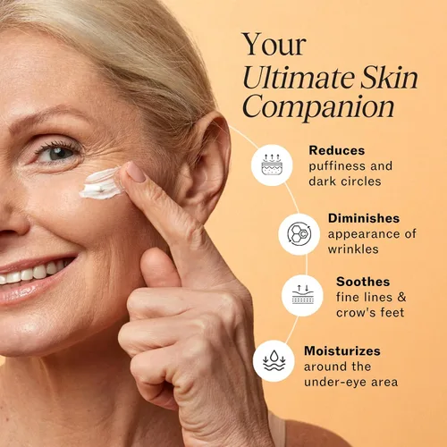 Vista 3 de LilyAna Naturals Crema de ojos - Crema de ojos para ojeras e hinchazón, crema para debajo de los ojos, crema antienvejecimiento para ojos que reduce