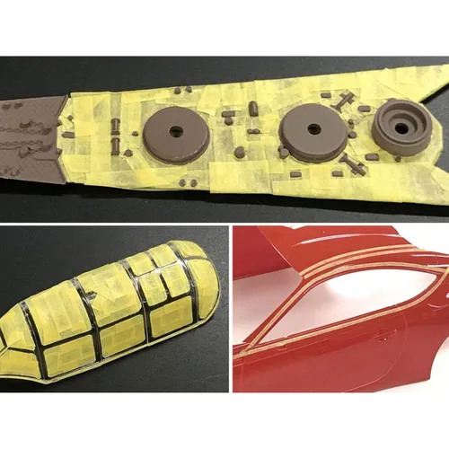 Vista 4 de Conjunto de Cinta de Enmascarar Someie Tamiya 1mm (87206)/2mm (87207)/3mm (87208)