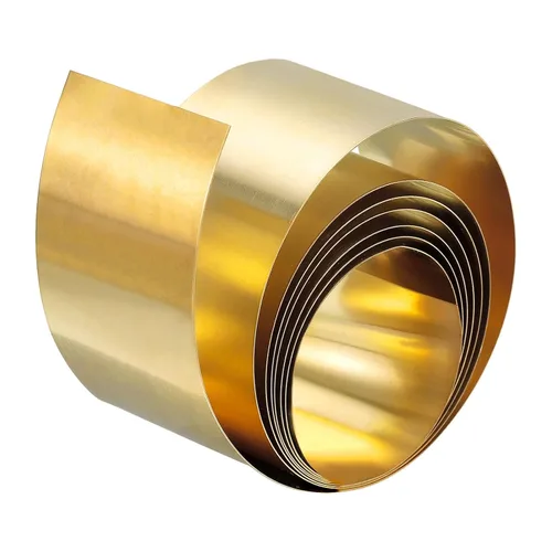 Vista 10 de uxcell Rollo de hoja de latón, placa de hoja de metal 1000 mm x 15 mm x 0,1 mm