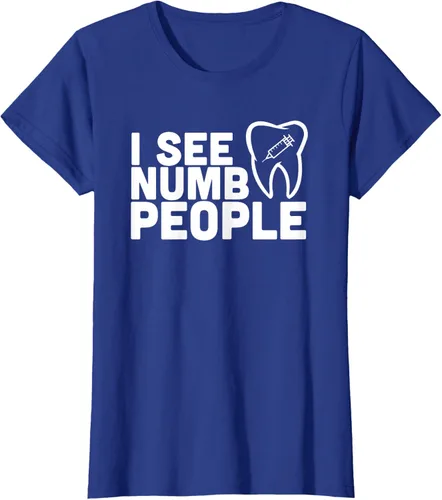 Vista 81 de I see Numb People - Camiseta de regalo para dentista dental, Negro, S