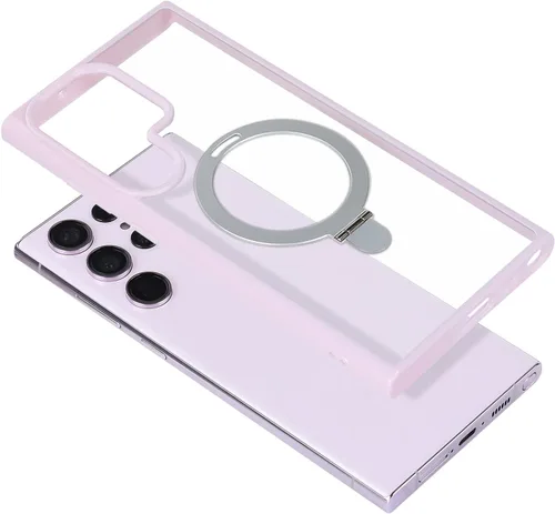 Vista 5 de Cavor - Funda para Samsung S23 Ultra, compatible con MagSafe, lavanda Funda para teléfono Galaxy S23 Ultra con función atril, protección suave,