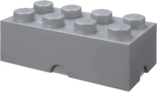 Vista 10 de LEGO Ladrillo de Almacenamiento 8 - conectores AZUL - Caja de Almacenamiento de Plástico Apilable con Tapa para Niños y Adultos, Organizador de Azul
