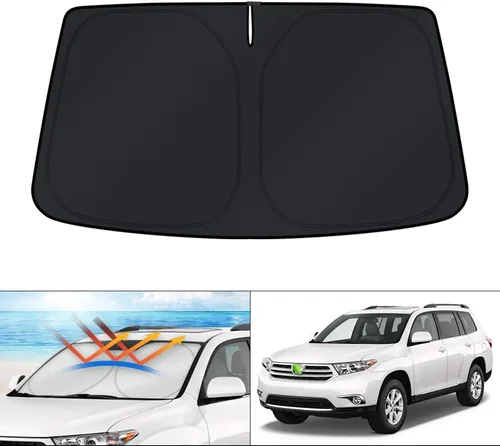 Vista 76 de KUST - Parasol plegable para parabrisas para BMW X1 E84, accesorios 2011 2012 2013 2014 2015, protector de visera de sol ajustable que bloquea