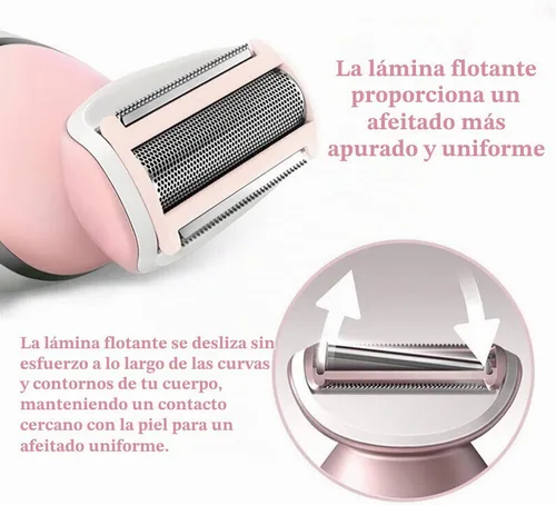 Vista 4 de Cabezal de repuesto BRL130 para afeitadora Philips SatinShave Advanced BRL140 Ladyshave - Lámina de repuesto para afeitadora y cortadora